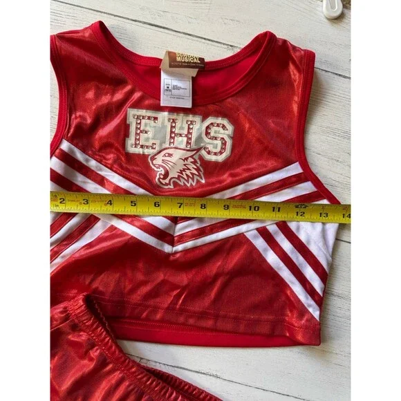 Girls Medium 10-12 EHS Highschool Musical Cheerleader Halloween Costume - Picture 6 of 9